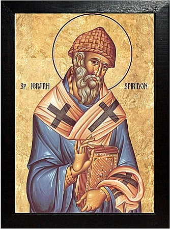 Icoane Decembrie - Sfantul Ierarh Spiridon, Episcopul Trimitundei
