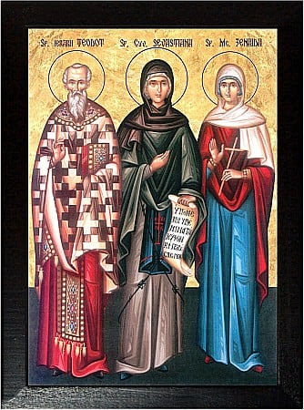 Icoane Iunie - Sfantul Ierarh Teodot, Sfanta Cuvioasa Sevastiana, Sfanta Mucenita Zenaida
