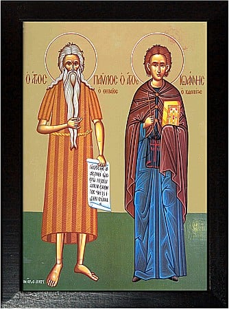 Sfinti Ianuarie - Sfantul Ioan Colibasul, Sfantul Cuvios Pavel Tebeul model Athos