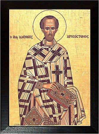 Sfinti Ianuarie - Sfântul Ioan Gură de Aur model bizantin