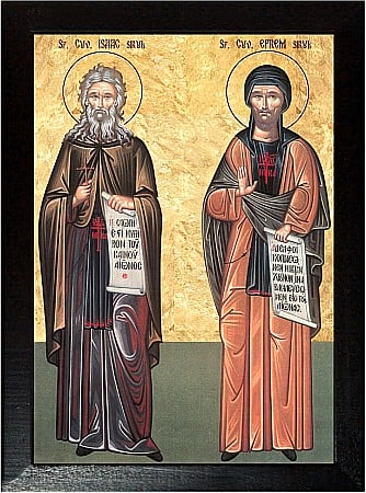 Icoane Ianuarie - Sfantul Isaac Sirul, Sfantul Efrem Sirul