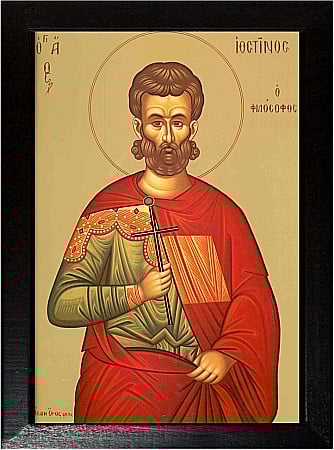 Icoane Iunie - Sfantul Iustin Martirul si Filozoful model Athos