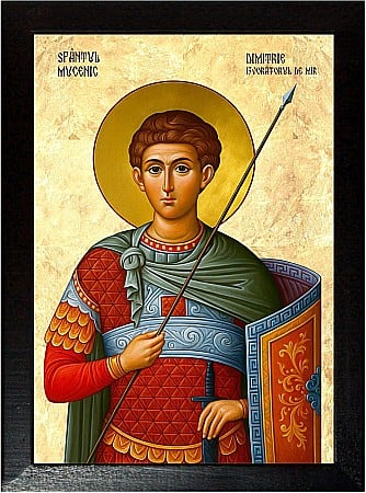 Icoane Octombrie - Sfântul Mare Mucenic Dimitrie, Izvorâtorul de mir