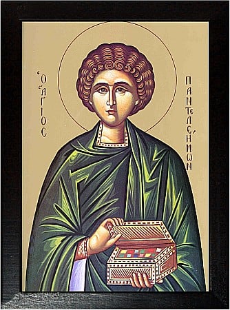 Icoane Iulie - Sfantul Mare Mucenic Pantelimon, doctorul fara de arginti model Athos