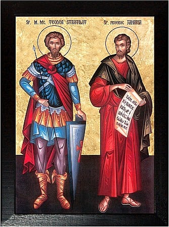 Icoane Februarie - Sfantul Mare Mucenic Teodor Stratilat, Sfantul Prooroc Zaharia