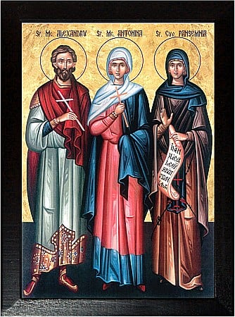 Sfinti Iunie - Sfantul Mucenic Alexandru, Sfanta Mucenita Antonina, Sfanta Mucenita Pansemnia