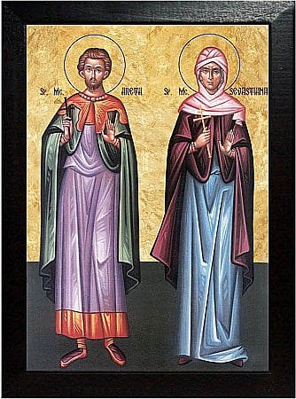 Icoane Octombrie - Sfântul Mucenic Areta, Sfânta Sevastiana