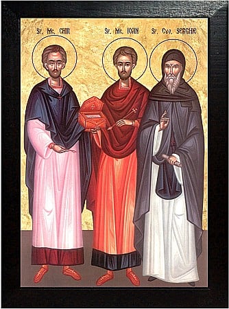 Icoane Iunie - Sfantul Mucenic Chir, Sfantul Mucenic Ioan, Sfantul Cuvios Serghie