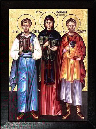 Icoane Martie - Sfantul Mucenic Codrat, Sfanta Cuv Anastasia, Sfantul Mc Mihail