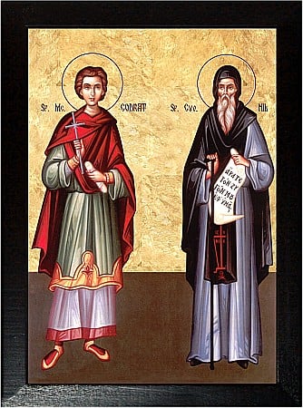 Icoane Mai - Sfantul Mucenic Codrat, Sfantul Nil Sorski