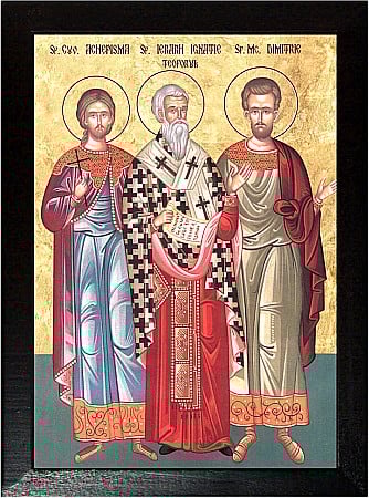 Icoane Ianuarie - Sfantul Mucenic Dimitrie, Sfantul Cuvios Achepisma, Sfantul Ierarh Ignatie Teoforul