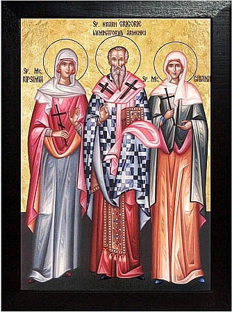 Icoane Septembrie - Sfantul Mucenic Grigorie, Sfanta Ripsimia, Sfanta Gaiana