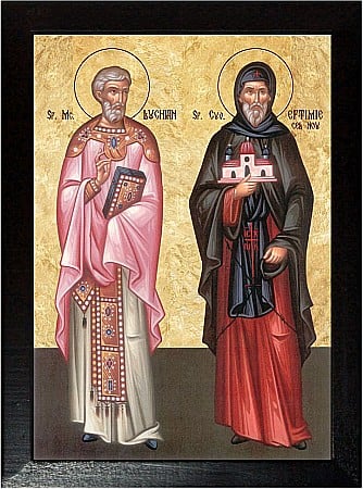 Icoane Octombrie - Sfantul Mucenic Luchian, Sfantul Cuvios Eftimie cel Nou