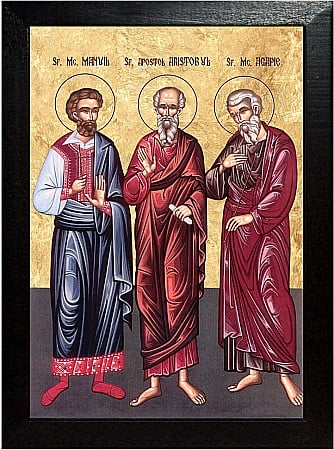 Icoane Martie - Sfantul Mucenic Manuil, Sfantul Apostol Aristobul, Sfantul Mucenic Agapie