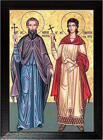 Icoane August - Sfantul Mucenic Miron Preotul, Sfantul Dimitrie