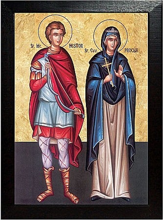 Icoane Octombrie - Sfântul Mucenic Nestor, Sfânta Mucenita Procla