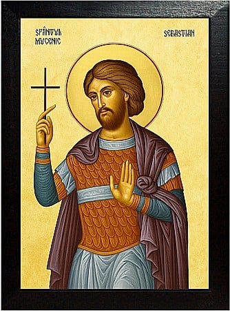 Icoane Decembrie - Sfântul Mucenic Sebastian