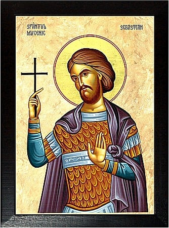 Icoane Decembrie - Sfântul Mucenic Sebastian