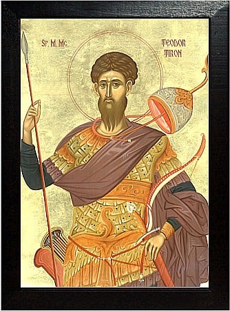 Icoane Februarie - Sfantul Mucenic Teodor Tiron, Sfantul Teodor Stratilat