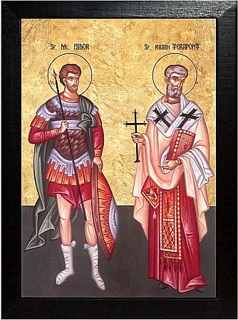Icoane Mai - Sfantul Mucenic Terapont, Sfantul Mucenic Isidor