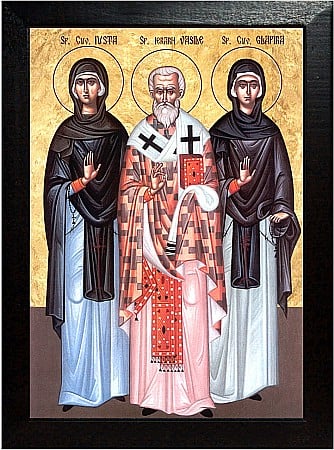 Icoane Aprilie - Sfantul Mucenic Vasile Episcopul Amasiei, Sfanta Cuv Glafira, Sfanta Cuv Iusta