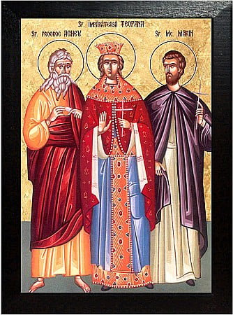 Icoane Decembrie - Sfantul Prooroc Agheu, Imparateasa Teofana si Mucenicul Marin