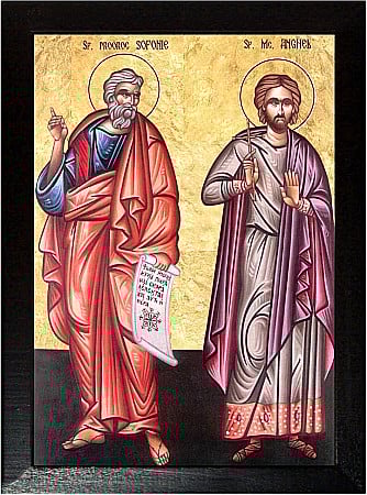 Icoane Decembrie - Sfantul Prooroc Sofonie, Sfantul Mucenic Anghel