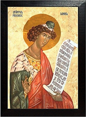 Icoane Decembrie - Sfântul Prooroc Daniel și Sfinții trei tineri Anania, Azaria și Misail