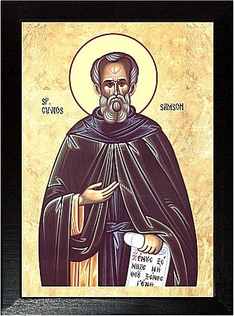 Icoane Iunie - Sfantul Samson, Cuviosul primitor al strainilor