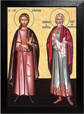 Icoane Iulie - Sfantul si Dreptul Evdochim impreuna cu Sfantul si Dreptul Iosif din Arimateea