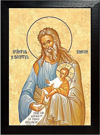 Icoane Februarie - Sfântul și Dreptul Simeon, primitorul de Dumnezeu