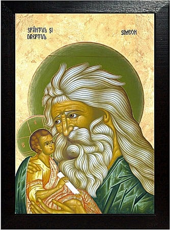 Icoane Februarie - Sfântul și Dreptul Simeon, primitorul de Dumnezeu