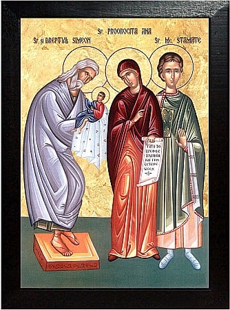 Icoane Februarie - Sfantul si Dreptul Simeon, Sfanta Proorocita Ana