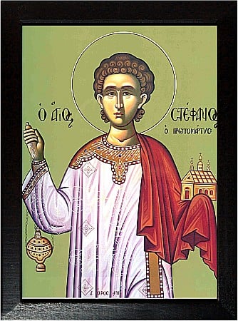 Icoane August - Sfantul Stefan Intaiului Mucenic si Arhidiacon, Aducerea Moastelor model Athos