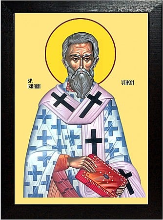 Icoane Iunie - Sfantul Tihon, facatorul de minuni, Episcopul Amatundei