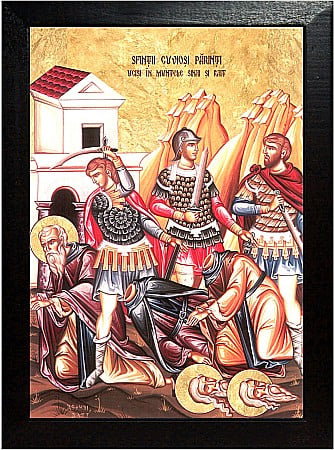 Icoane Ianuarie - Sfinții Cuvioși Mucenici din Sinai și Rait