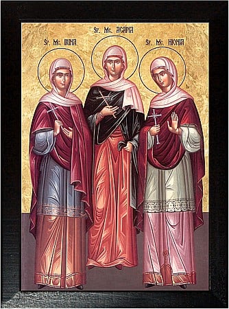 Sfinti Aprilie - Sfintele Mucenite şi surori Agapia, Hionia şi Irina