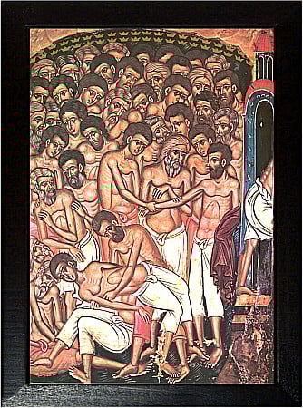 Icoane Martie - Sfintii 40 Mucenici din Sevastia model Athos