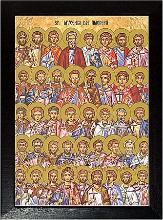 Icoane Martie - Sfintii 42 Mucenici din Amoreea