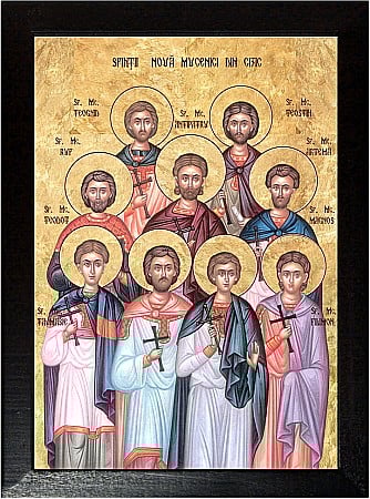 Icoane Aprilie - Sfintii 9 mucenici din Cizic
