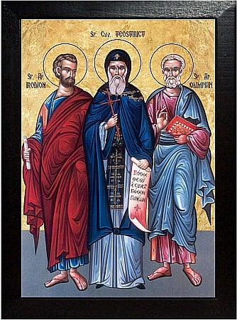Icoane Noiembrie - Sfintii Apostoli Irodion si Olimpian, Sfantul Cuv Teostrict