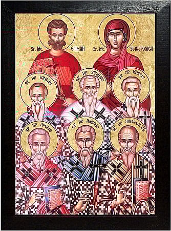 Icoane Octombrie - Sfintii Apostoli Stahie, Amplie, Urban, Narcis, Apelie si Aristobul