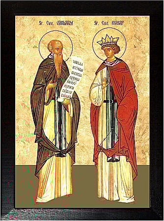 Icoane Noiembrie - Sfintii Cuviosi Varlaam si Ioasaf