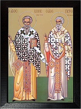 Sfinti Noiembrie - Sfintii Ierarhi Clement si Petru model Athos