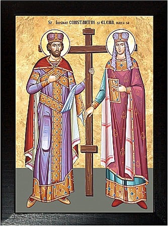 Icoane Mai - Sfintii Imparati Constantin si Elena, maica sa