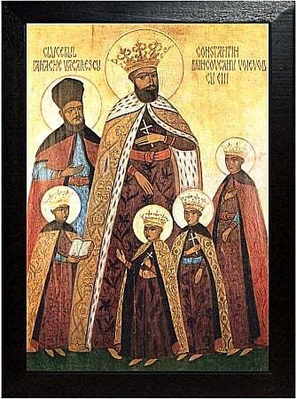 Sfinti August - Sfintii Martiri Brancoveni, Constantin Vodă cu cei patru fii ai săi
