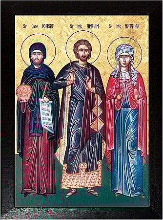 Icoane August - Sfintii Mucenici Adrian si Natalia, Sfantul Cuvios Ioasap