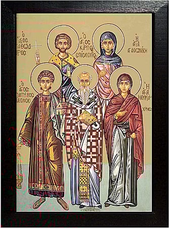 Sfintii Mucenici Carp, Papil, Agatodor, Agatonica si Hrisi [1]