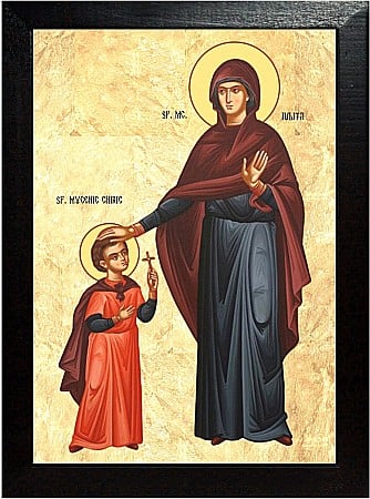 Icoane Iulie - Sfintii Mucenici Chiric si Iulita