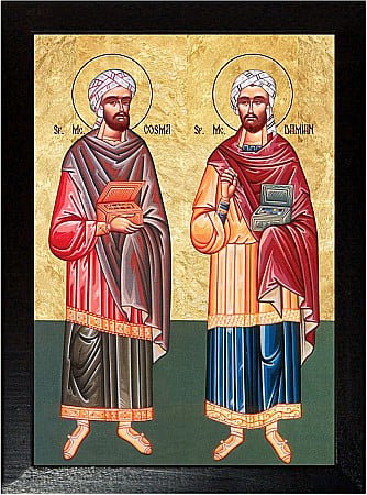Icoane Octombrie - Sfintii Mucenici Cosma si Damian